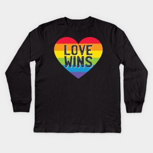 Love Wins Kids Long Sleeve T-Shirt